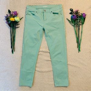 34/30 Carbon Skinny Jeans - Sky Blue/Green